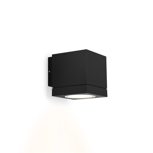 Wever & Ducré+TUBE CARRÉ WALL 1.0 PAR16 max. 5W GU10, IP65, välisvalgusti, matt must